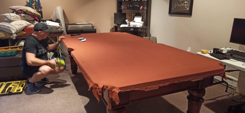 demontage de table de billard