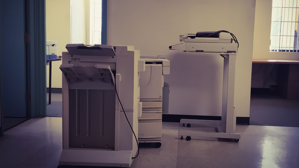 Moving photocopiers and printers